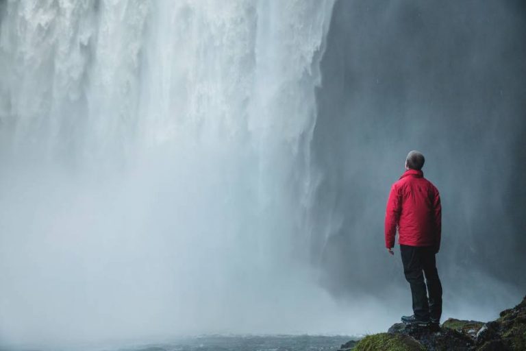 lack of experience in business man waterfall